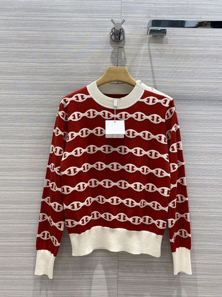 sweater pullover 2021 early autumn women's new product temperament elegant jacquard chain o-neck wool warm sweaters, White;black
sweater pullover 2021 early autumn women's new product temperament elegant jacquard chain o-neck wool warm sweaters, White;black