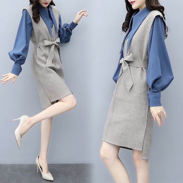 ahdfc socialite spring and autumn new korean formal dress women's clothing graceful slimming fashion suit elegant 2020 dress two-piece, Gray
ahdfc socialite spring and autumn new korean formal dress women's clothing graceful slimming fashion suit elegant 2020 dress two-piece, Gray