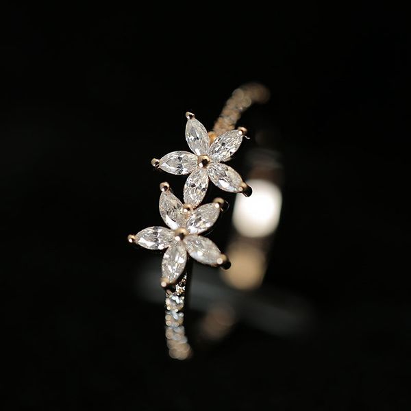 februaryfrost brand plant ring for women romantic double flower engagement ring chinese stylish cherry shaped cute accessories for girl, Silver
februaryfrost brand plant ring for women romantic double flower engagement ring chinese stylish cherry shaped cute accessories for girl, Silver