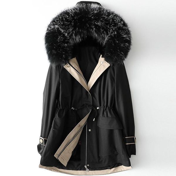fashion real fur 100% coat winter jacket women natural mink collar fur collar cashmere woolen coats outerwearwinter warm, Black
fashion real fur 100% coat winter jacket women natural mink collar fur collar cashmere woolen coats outerwearwinter warm, Black