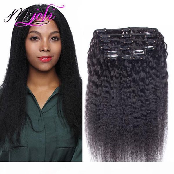 indian human hair 140g kinky straight clip in human hair extensions 7pcs lot natural color kinky straight yaki human hair weaves from msjoli, Black;brown
indian human hair 140g kinky straight clip in human hair extensions 7pcs lot natural color kinky straight yaki human hair weaves from msjoli, Black;brown