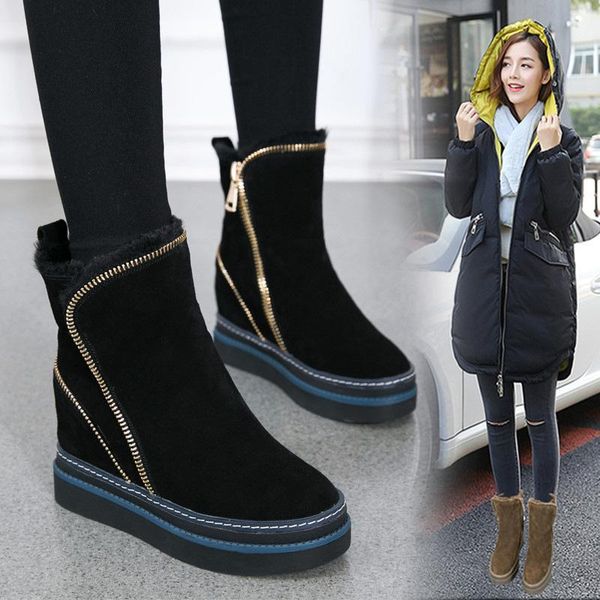 ms.2020winter three wear snow boots women's non-slip warm cotton shoes thick bottom increase shortbootswomen'sshoes, Black
ms.2020winter three wear snow boots women's non-slip warm cotton shoes thick bottom increase shortbootswomen'sshoes, Black
