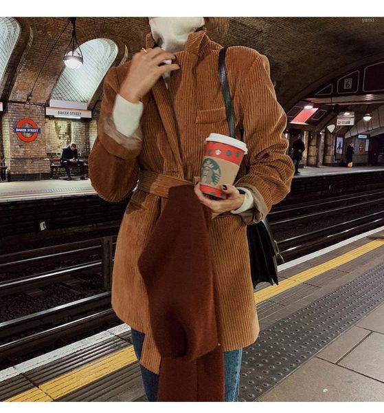 2020 new vintage thick corduroy blazers women jacket notched collar single-breasted elegant office ladies blazer with belt1, White;black
2020 new vintage thick corduroy blazers women jacket notched collar single-breasted elegant office ladies blazer with belt1, White;black