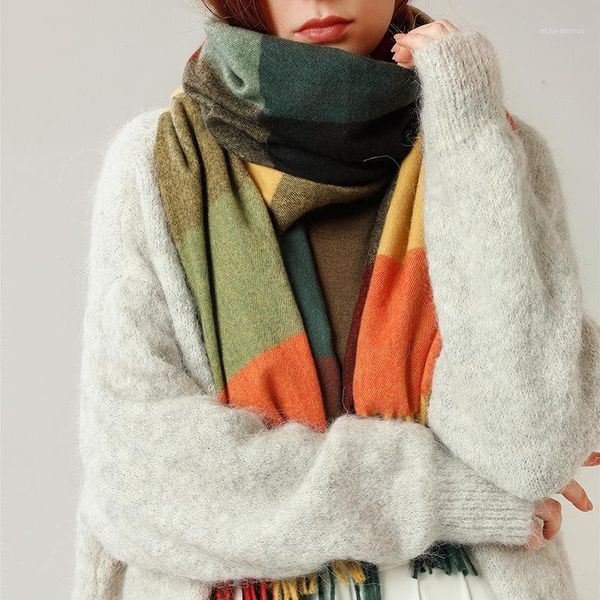 ladies scarf striped plaid shawl elegant ladies style autumn and winter scarf 2020 new imitation cashmere1, Blue;gray
ladies scarf striped plaid shawl elegant ladies style autumn and winter scarf 2020 new imitation cashmere1, Blue;gray