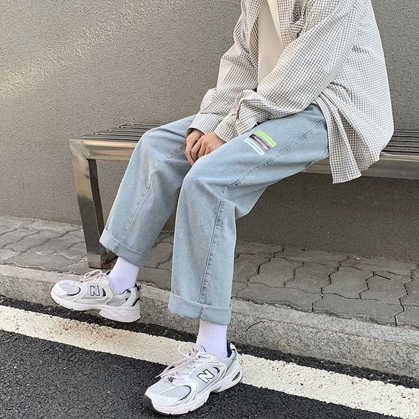2021 male brim spring new hip-hop fall denies pants straight youth clothes eio4, Blue
2021 male brim spring new hip-hop fall denies pants straight youth clothes eio4, Blue