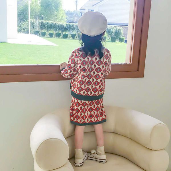 two drs girl's piece sweater spring and autumn baby foreign sle small fragrance knitting cardigan suspender skirt children's suit, Blue
two drs girl's piece sweater spring and autumn baby foreign sle small fragrance knitting cardigan suspender skirt children's suit, Blue