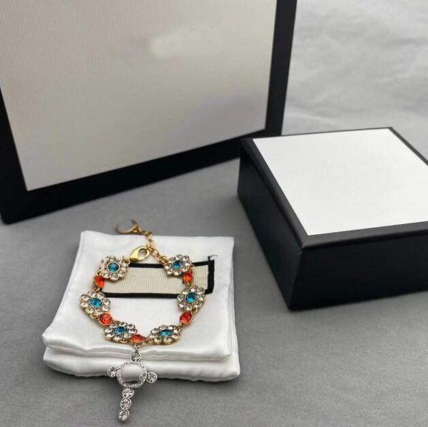 women crystal sapphire bracelet for girls designer flowers vintage classic letter bracelets holiday gift jewelry, Golden;silver
women crystal sapphire bracelet for girls designer flowers vintage classic letter bracelets holiday gift jewelry, Golden;silver