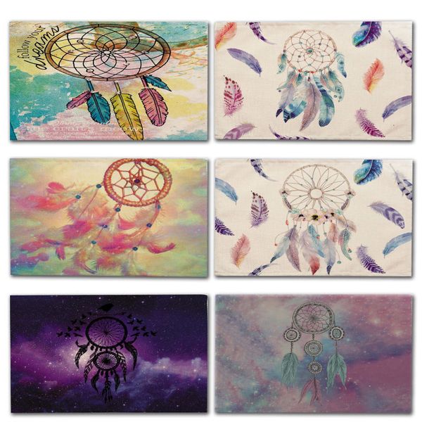1pcs colorful feather pattern kitchen placemat coaster cotton linen pads dining table mats western mat 42*32cm home decor mc0082
1pcs colorful feather pattern kitchen placemat coaster cotton linen pads dining table mats western mat 42*32cm home decor mc0082