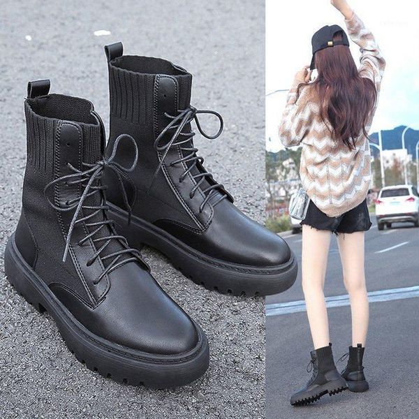 boots women 2020 new korean style wild fashion british style lace-up thick-soled motorcycle short boots1, Black
boots women 2020 new korean style wild fashion british style lace-up thick-soled motorcycle short boots1, Black