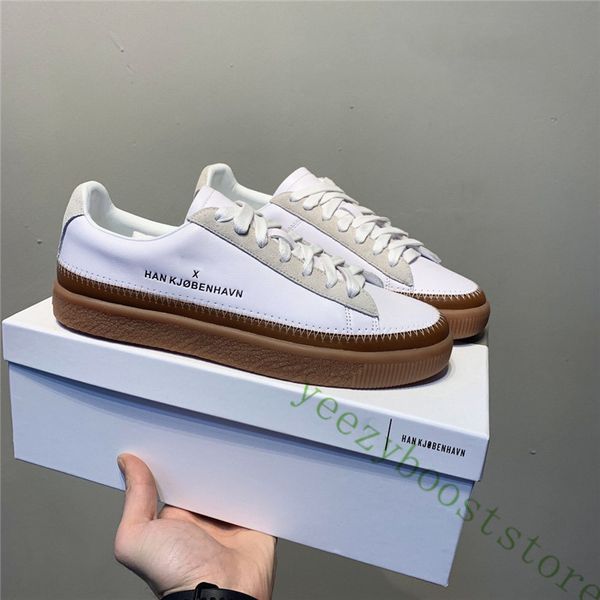 fashion clyde stitched real leather men women casual shoes low sneakers couples platform shoes size 36-44, Black
fashion clyde stitched real leather men women casual shoes low sneakers couples platform shoes size 36-44, Black