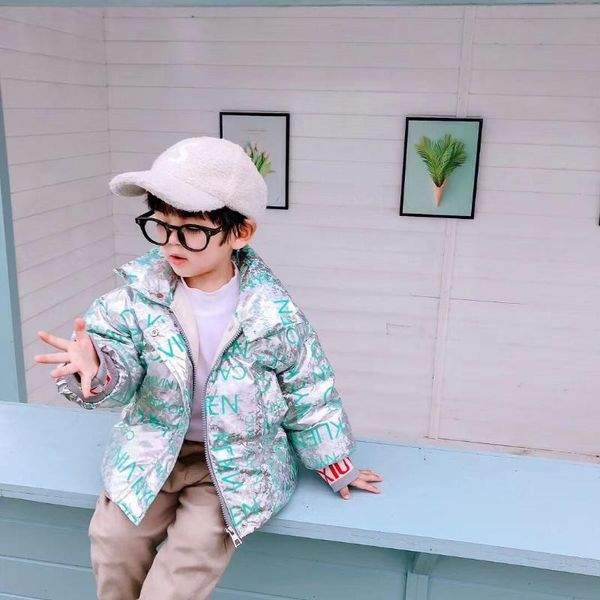 2020 new alphabet children's down jacket colorful stand collar boys down coat warm girls winter coat outerwear girls clothes, Blue;gray
2020 new alphabet children's down jacket colorful stand collar boys down coat warm girls winter coat outerwear girls clothes, Blue;gray