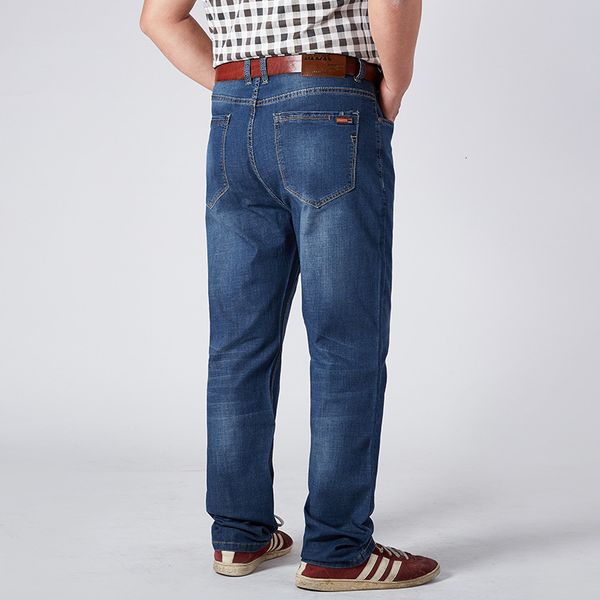 large jeans in autumn and winter 2019 men's thi high waist loose straight tube fattening to increase the trend of fat pants, Blue
large jeans in autumn and winter 2019 men's thi high waist loose straight tube fattening to increase the trend of fat pants, Blue