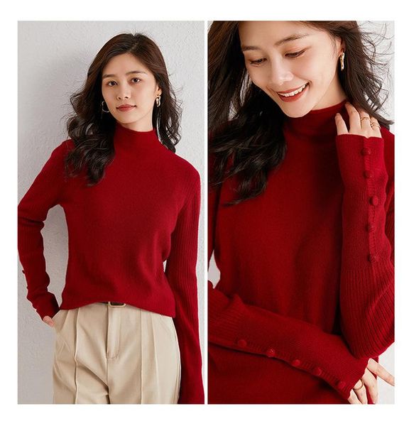 women sweater solid color half turtleneck pullover sweater fall and winter new 2020 inner loose base shirt, White;black
women sweater solid color half turtleneck pullover sweater fall and winter new 2020 inner loose base shirt, White;black