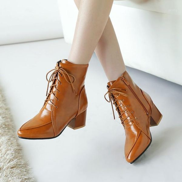 big size ma'am coarse heel short boots pure color frenulum fashion boot barrel high heel boots1, Black
big size ma'am coarse heel short boots pure color frenulum fashion boot barrel high heel boots1, Black