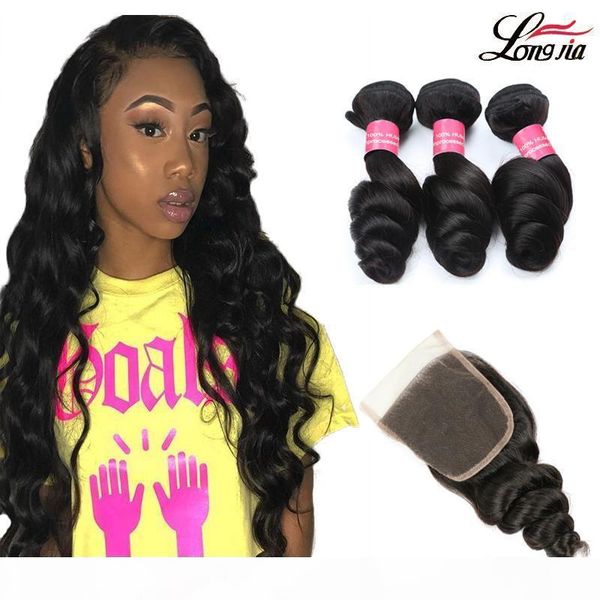 peruvian human hair loose wave bundles with 4x4 closure 3 4 bundles peruvian hair weave 8a unprocessed human hair bundles with closure, Black
peruvian human hair loose wave bundles with 4x4 closure 3 4 bundles peruvian hair weave 8a unprocessed human hair bundles with closure, Black