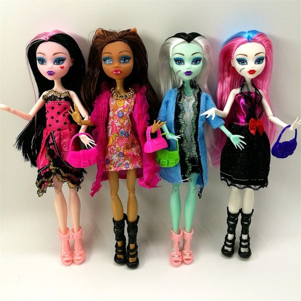 no box 4 pcs/set dolls new style high dolls monster fun high moveable joint body fashion dolls girls toys gift y200111
no box 4 pcs/set dolls new style high dolls monster fun high moveable joint body fashion dolls girls toys gift y200111