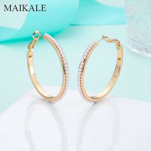 maikale western style simple gold circle earrings whole pearl two size hoop earrings for women jewelry accessories brincos1, Golden;silver
maikale western style simple gold circle earrings whole pearl two size hoop earrings for women jewelry accessories brincos1, Golden;silver