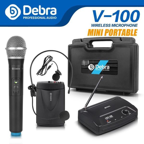 microphones debra audio v-100 vhf wireless microphone mic system with portable case handheld or lavalier & heatset for karaoke1
microphones debra audio v-100 vhf wireless microphone mic system with portable case handheld or lavalier & heatset for karaoke1