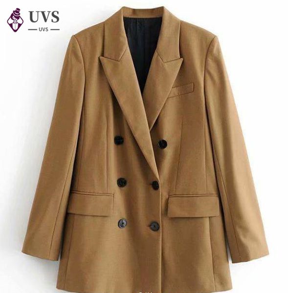 women elegant long sleeve double breasted blazer jacket casual solid female chic lady office suit blazer outwear coat, White;black
women elegant long sleeve double breasted blazer jacket casual solid female chic lady office suit blazer outwear coat, White;black