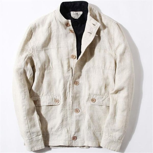 retro linen jackets men mandarin collar multi pockets outerwear autumn fashion motorcycle single-breasted solid jacket ds509211, Black;brown
retro linen jackets men mandarin collar multi pockets outerwear autumn fashion motorcycle single-breasted solid jacket ds509211, Black;brown
