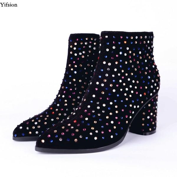 boots olomm women leather ankle gorgeous rhinestone high heel pointed toe ladies black party shoes us size 3-10.5
boots olomm women leather ankle gorgeous rhinestone high heel pointed toe ladies black party shoes us size 3-10.5