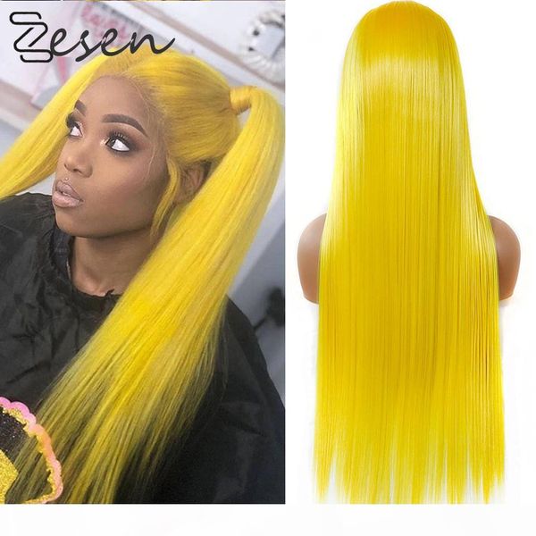 zesen 13*4 lace front wigs for women yellow synthetic long straight wigs middle parting heat resistant fiber natural looking, Black
zesen 13*4 lace front wigs for women yellow synthetic long straight wigs middle parting heat resistant fiber natural looking, Black