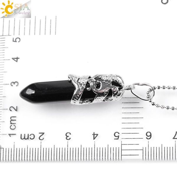 csja dragon necklace quartz necklaces natural crystal stone hexagonal prism ethnic pendant hanging jewelry for women jllhfa, Black
csja dragon necklace quartz necklaces natural crystal stone hexagonal prism ethnic pendant hanging jewelry for women jllhfa, Black