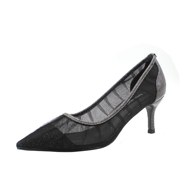 2021 wedding with women's high heels new style of thin silver paillette flat mouth only knitted pointed shoes e48f, Black
2021 wedding with women's high heels new style of thin silver paillette flat mouth only knitted pointed shoes e48f, Black