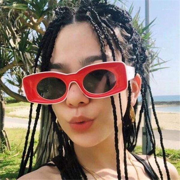 2020 new square hip hop sunglasses women men fashion funny sun glasses unique oval candy color eyeglasses gafas uv4001, White;black
2020 new square hip hop sunglasses women men fashion funny sun glasses unique oval candy color eyeglasses gafas uv4001, White;black