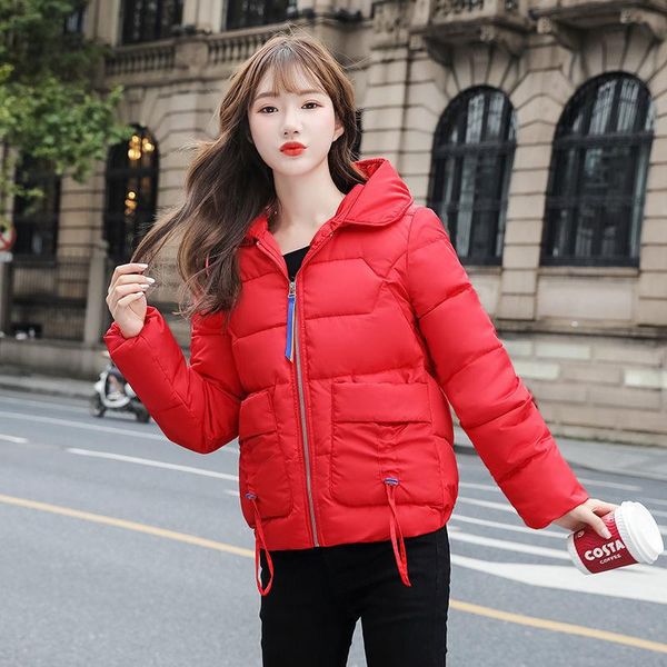 2020 new winter women korean loose solid coats cotton padded jacket female warm hooded all-match short oversized parkas z69, Black
2020 new winter women korean loose solid coats cotton padded jacket female warm hooded all-match short oversized parkas z69, Black