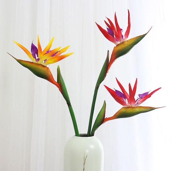 decorative flowers & wreaths 2pcs/pack pu fake strelitzia bird of paradise artificial plant 55cm simulation flower wedding decoration multic
decorative flowers & wreaths 2pcs/pack pu fake strelitzia bird of paradise artificial plant 55cm simulation flower wedding decoration multic