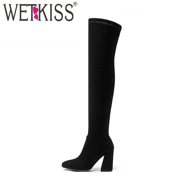 boots wetkiss 2021 winter latest stretch thigh high boot for woman fashion thick heels shoes lady over knee women big size, Black
boots wetkiss 2021 winter latest stretch thigh high boot for woman fashion thick heels shoes lady over knee women big size, Black