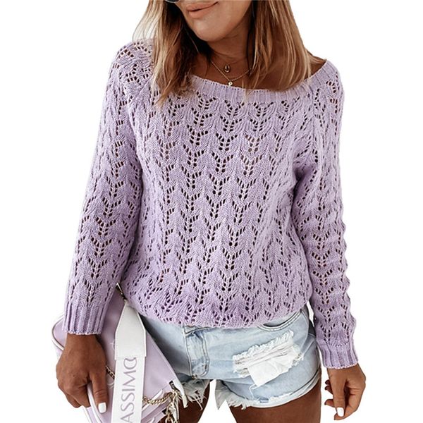 women pullover sweaters hollow casual simple style solid color classic round neck spring clothing coat, White;black
women pullover sweaters hollow casual simple style solid color classic round neck spring clothing coat, White;black