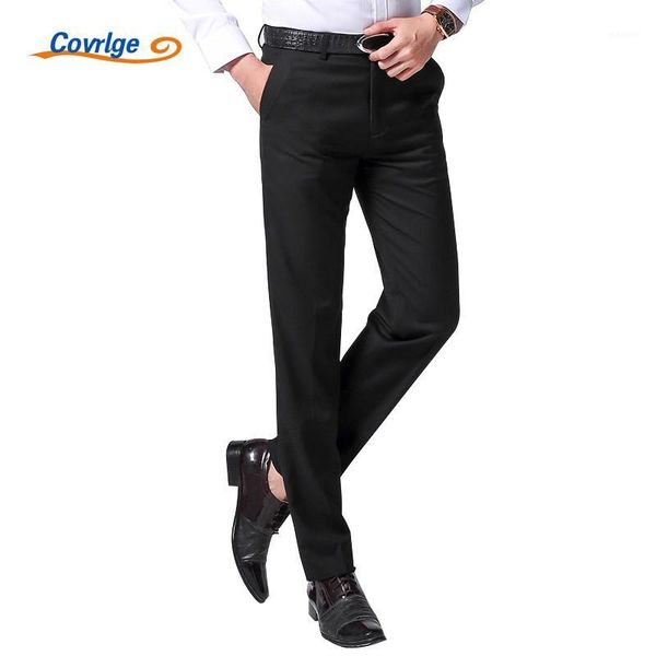 covrlge men pants fashion straight spring new long male classic business casual trousers full length mid mkz0031, White;black
covrlge men pants fashion straight spring new long male classic business casual trousers full length mid mkz0031, White;black