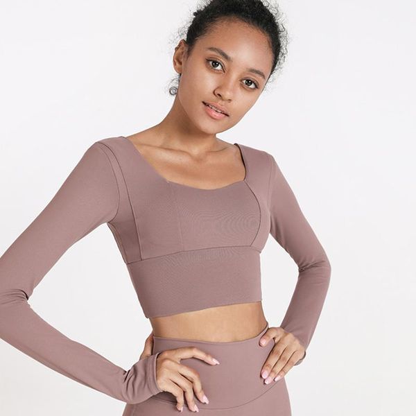 yoga outfits beauty back quick-drying sports long-sleeved t-shirt tight-fitting stretch fitness suit with chest pad female shirt1, White;red
yoga outfits beauty back quick-drying sports long-sleeved t-shirt tight-fitting stretch fitness suit with chest pad female shirt1, White;red