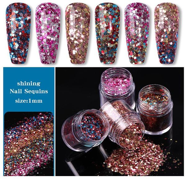 1 box holographics nail sequins geometric round ultra thin slices paillette sparkly glitter powder dust diy nail art de jllugx, Silver;gold
1 box holographics nail sequins geometric round ultra thin slices paillette sparkly glitter powder dust diy nail art de jllugx, Silver;gold