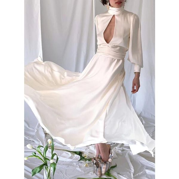 hollow out 8.19 backless vacation banquet dresses female lace up ruched design turtleneck lantern sleeve long dress fashion, Black;gray
hollow out 8.19 backless vacation banquet dresses female lace up ruched design turtleneck lantern sleeve long dress fashion, Black;gray