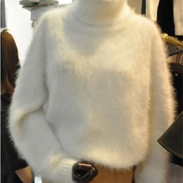 2021 new thicke turtleneck mink cashmere sweater women winter soft warm casual sweaters and pullovers pull femme hiver jumper 7lty, White;black
2021 new thicke turtleneck mink cashmere sweater women winter soft warm casual sweaters and pullovers pull femme hiver jumper 7lty, White;black