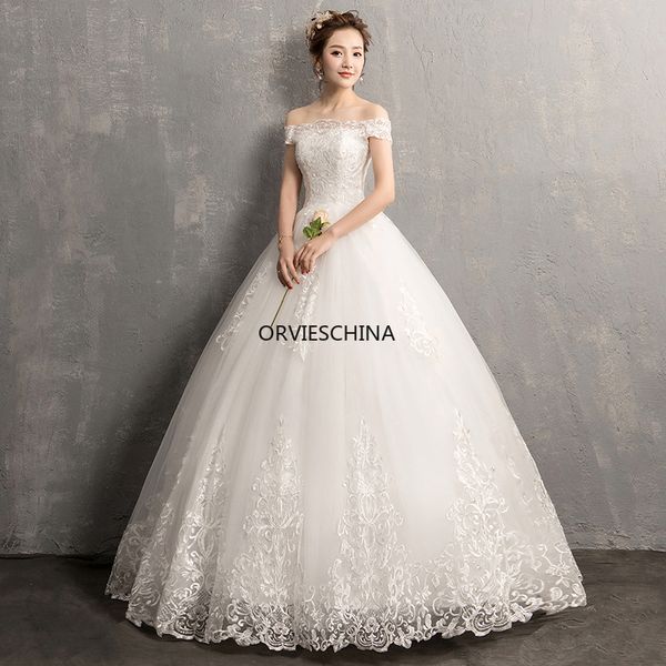 designers light sons shoulder wedding dress 2020 new style bride korean dream show thin size pregnant women, Black;white
designers light sons shoulder wedding dress 2020 new style bride korean dream show thin size pregnant women, Black;white