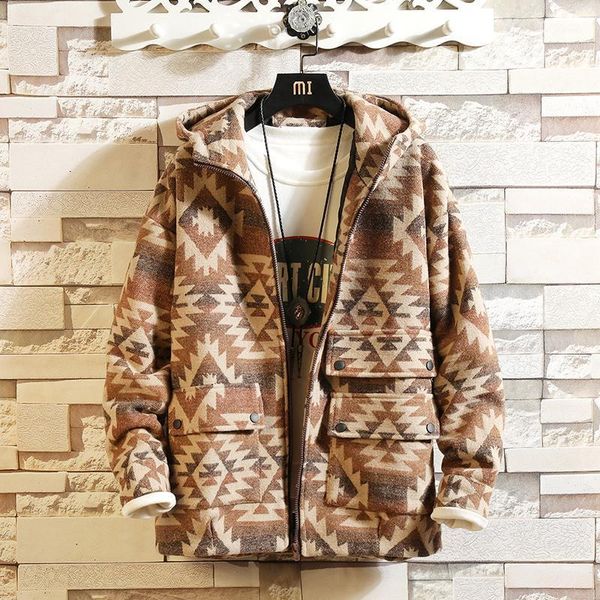 men's wool & blends winter hooded woolen coat men fashion retro casual jacket streetwear wild loose male overcoat large size m-5xl1, Black
men's wool & blends winter hooded woolen coat men fashion retro casual jacket streetwear wild loose male overcoat large size m-5xl1, Black