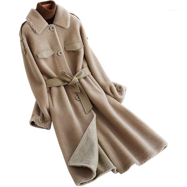women's fur & faux jacket real female wool autumn winter coat women clothes 2021 korean vintage long sheep shearling v19f93515 yy16881, Black
women's fur & faux jacket real female wool autumn winter coat women clothes 2021 korean vintage long sheep shearling v19f93515 yy16881, Black