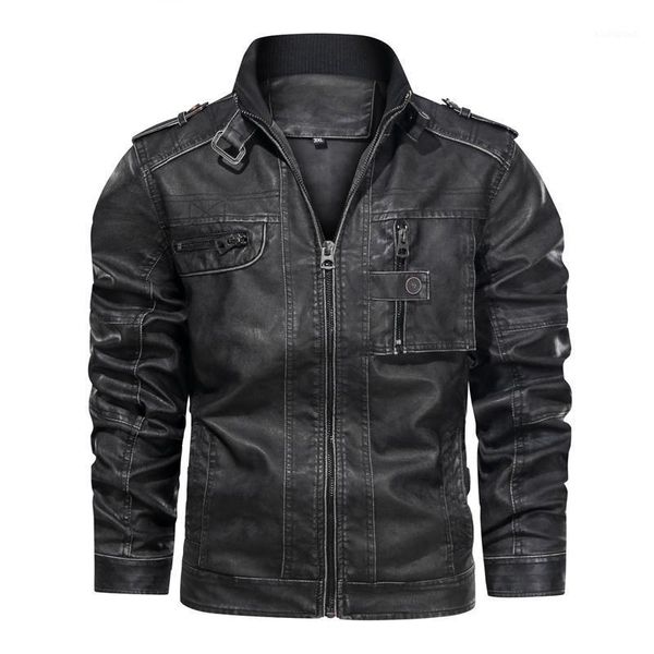 leather jacket casual thick motorcycle men leather jacket winter windproof coat eu size1, Black
leather jacket casual thick motorcycle men leather jacket winter windproof coat eu size1, Black