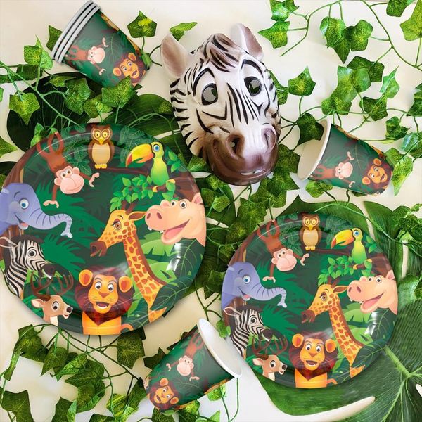 fengrise jungle animal disposable tableware plate napkin safari supplies birthday party decoration kids baby shower
fengrise jungle animal disposable tableware plate napkin safari supplies birthday party decoration kids baby shower