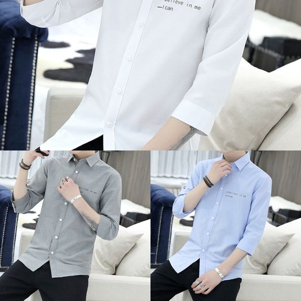kiqia oxford ddo2j men's seven point sleeve 2020 spinning youth shirt handsome shirt korean fashion slim fit new, Blue
kiqia oxford ddo2j men's seven point sleeve 2020 spinning youth shirt handsome shirt korean fashion slim fit new, Blue