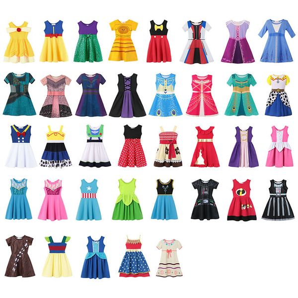 37 style little girls summer cartoon children kids princess dresses casual clothes kid trip frocks party costume aa1919, Red;yellow
37 style little girls summer cartoon children kids princess dresses casual clothes kid trip frocks party costume aa1919, Red;yellow