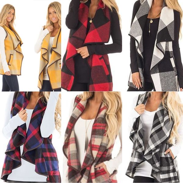 new sleeveless women's plaid pocket cardigan in autumn winter 2019 new sleeveless women's plaid pocket cardigan vest in autumn ves, White;black
new sleeveless women's plaid pocket cardigan in autumn winter 2019 new sleeveless women's plaid pocket cardigan vest in autumn ves, White;black