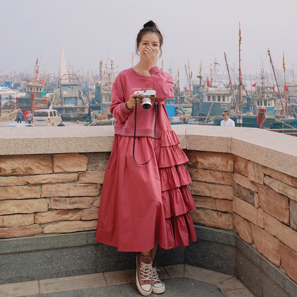 2021 new female dress spring new oversized long sewing xl-6xl loose fashion around the neck sweater dress2h xi6o, Black;gray
2021 new female dress spring new oversized long sewing xl-6xl loose fashion around the neck sweater dress2h xi6o, Black;gray