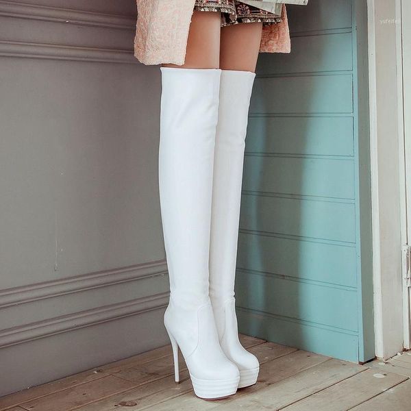 new 2020 size33-46 slim over the knee boots women super high heels platform shoes autumn winter thigh high boots female a211, Black
new 2020 size33-46 slim over the knee boots women super high heels platform shoes autumn winter thigh high boots female a211, Black