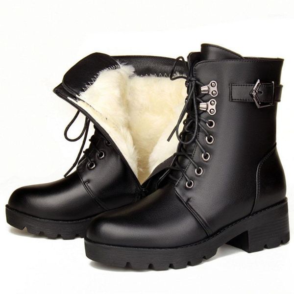 women's leather boots female fur integrated wool short boots plush cotton shoes leisure leather motorcycle1, Black
women's leather boots female fur integrated wool short boots plush cotton shoes leisure leather motorcycle1, Black