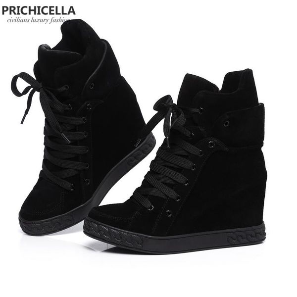 boots prichicella quality women genuine leather lace up wedged ankle booties causal shoes, Black
boots prichicella quality women genuine leather lace up wedged ankle booties causal shoes, Black